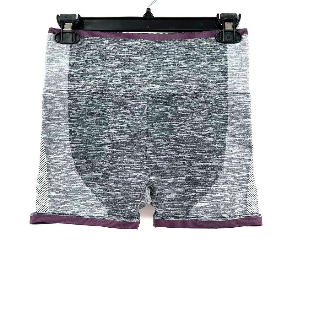 Athleta Impact Short 3.5" size medium gray‎ purple athletic workout shorts